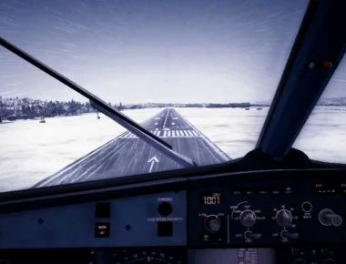 Προσγείωση με Airbus A320 στον χιονισμένο διάδρομο του αεροδρομίου στη Θεσσαλονίκη